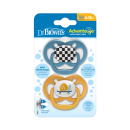 Dr. Brown's Advantage Πιπίλα Σιλικόνης Μπλε/Κίτρινο 6-18m