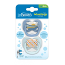 Dr. Brown's Advantage Πιπίλα Σιλικόνης Μπλε/Σιελ 0-6m 2τμχ