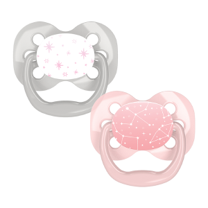 Dr. Brown's Advantage Πιπίλα Σιλικόνης Pink/Grey 0-6m Dr. Brown's Advantage Πιπίλα Σιλικόνης Pink/Grey 0-6m