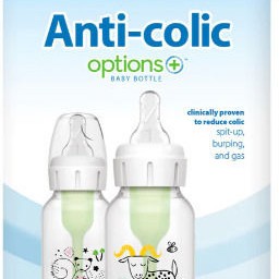 Dr. Brown’s Πλαστικό Μπιμπερό με Στενό Λαιμό Options+Σκίουρος/Κατσίκα 2τμχ