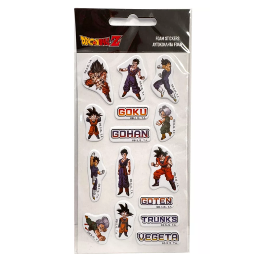 Dragon Ball Σετ Αυτοκόλλητων Puffy Foam Dragon Ball Σετ Αυτοκόλλητων Puffy Foam