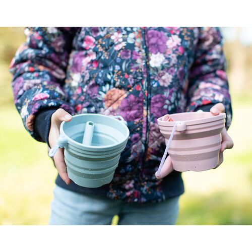 Scrunch Σετ Πτυσσόμενο κουβαδάκι με φτυαράκι ''Dusty Rose''