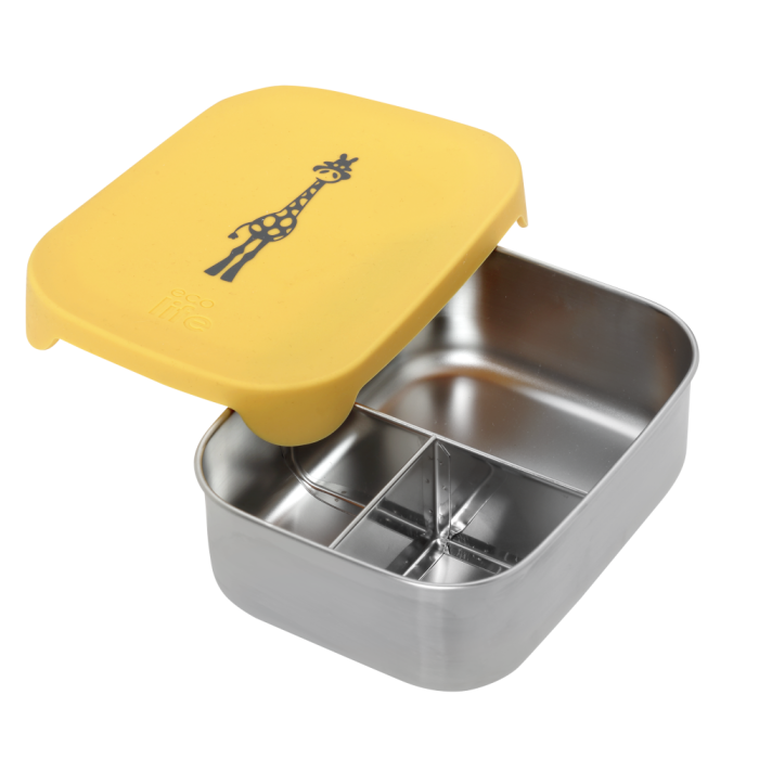 Eco Life Ανοξείδωτο Φαγητοδοχείο Με Χώρισμα 800ml Giraffe Eco Life Ανοξείδωτο Φαγητοδοχείο Με Χώρισμα 800ml Giraffe