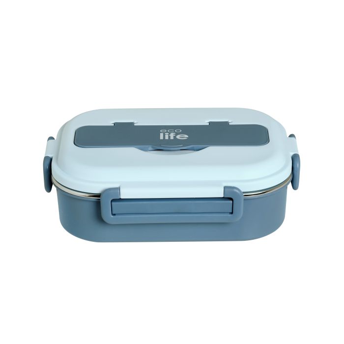 Eco Life Φαγητοδοχείο 1Lt 3 Θέσεων Γαλάζιο Eco Life Φαγητοδοχείο 1Lt 3 Θέσεων Γαλάζιο