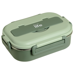 Eco Life Φαγητοδοχείο 1Lt 3 Θέσεων Πράσινο