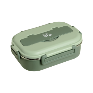 Eco Life Φαγητοδοχείο 1Lt 3 Θέσεων Πράσινο