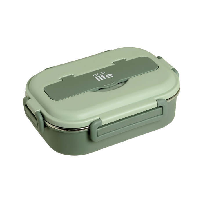 Eco Life Φαγητοδοχείο 1Lt 3 Θέσεων Πράσινο Eco Life Φαγητοδοχείο 1Lt 3 Θέσεων Πράσινο