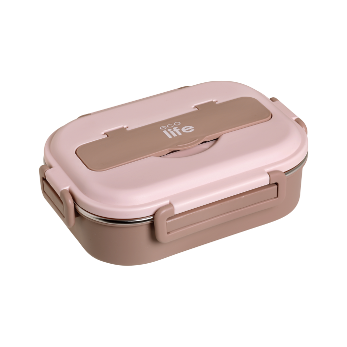 Eco Life Φαγητοδοχείο 1Lt 3 Θέσεων Ροζ Eco Life Φαγητοδοχείο 1Lt 3 Θέσεων Ροζ