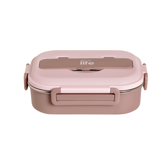 Eco Life Φαγητοδοχείο 1Lt 3 Θέσεων Ροζ Eco Life Φαγητοδοχείο 1Lt 3 Θέσεων Ροζ