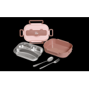 Eco Life Φαγητοδοχείο 1Lt 3 Θέσεων Ροζ Eco Life Φαγητοδοχείο 1Lt 3 Θέσεων Ροζ