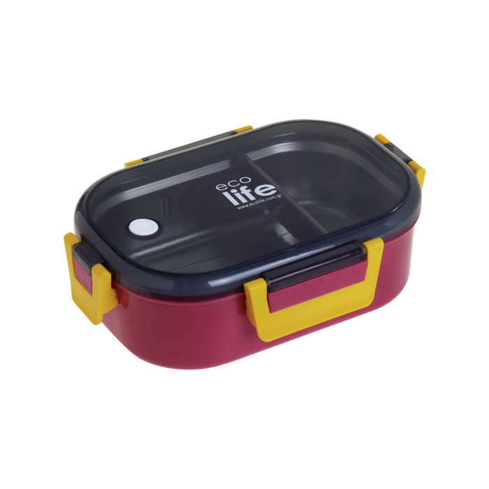 Eco Life Φαγητοδοχείο Με Χώρισμα Deep Rose 900ml Eco Life Φαγητοδοχείο Με Χώρισμα Deep Rose 900ml