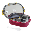 Eco Life Φαγητοδοχείο Με Χώρισμα Deep Rose 900ml Eco Life Φαγητοδοχείο Με Χώρισμα Deep Rose 900ml