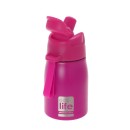 Eco Life Παγουράκι 400ml Με Eσωτερικό Καλαμάκι Pink