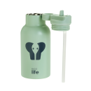 Eco Life Παγούρι Θερμός Ανοξείδωτο Με Καλαμάκι Kids Thermos Animals Elephant 350ml