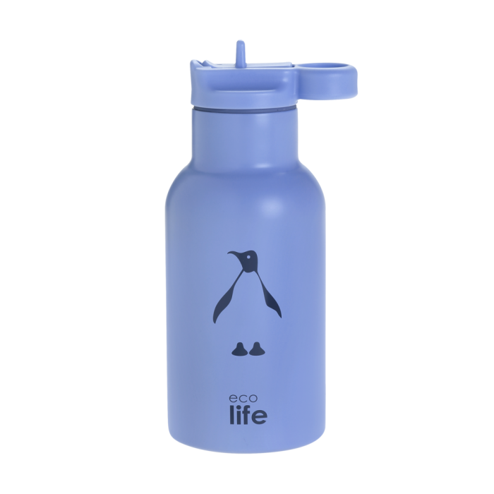 Eco Life Παγούρι Θερμός Ανοξείδωτο Με Καλαμάκι Kids Thermos Animals Penguin 350ml Eco Life Παγούρι Θερμός Ανοξείδωτο Με Καλαμάκι Kids Thermos Animals Penguin 350ml