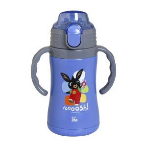 Eco Life Παγούρι Θερμός Ανοξείδωτο Με Καλαμάκι Kids Thermos Bing - Voooosh 300ml