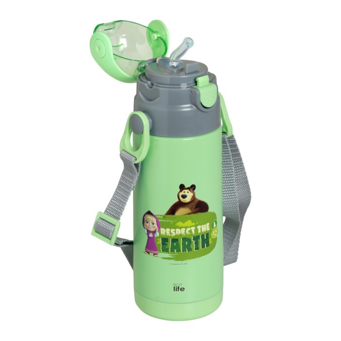 Eco Life Παγούρι Θερμός Ανοξείδωτο Με Καλαμάκι Kids Thermos Earth First Magenta 400ml Eco Life Παγούρι Θερμός Ανοξείδωτο Με Καλαμάκι Kids Thermos Earth First Magenta 400ml