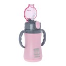 Eco Life Παγούρι Θερμός Ανοξείδωτο Με Καλαμάκι Kids Thermos Pink 300ml