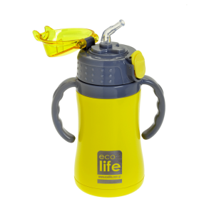 Eco Life Παγούρι Θερμός Ανοξείδωτο Με Καλαμάκι Kids Thermos Yellow 300ml Eco Life Παγούρι Θερμός Ανοξείδωτο Με Καλαμάκι Kids Thermos Yellow 300ml