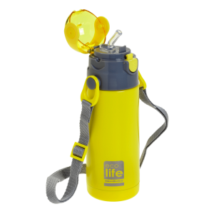 Eco Life Παγούρι Θερμός Ανοξείδωτο Με Καλαμάκι Kids Thermos Yellow 400ml Eco Life Παγούρι Θερμός Ανοξείδωτο Με Καλαμάκι Kids Thermos Yellow 400ml