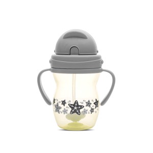 Εκπαιδευτικό Κύπελλο Με Καλαμάκι 275ml Yellow/Grey Lorelli Εκπαιδευτικό Κύπελλο Με Καλαμάκι 275ml Yellow/Grey Lorelli