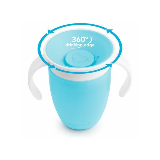 Εκπαιδευτικό Κύπελλο με λαβές Miracle 360 Trainer Cup Blue Munchkin 207ml
