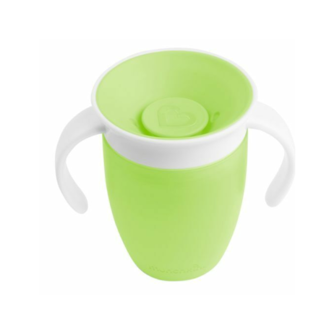 Εκπαιδευτικό Κύπελλο με λαβές Miracle 360 Trainer Cup Green Munchkin 207ml Εκπαιδευτικό Κύπελλο με λαβές Miracle 360 Trainer Cup Green Munchkin 207ml