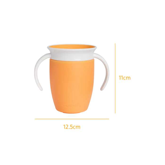 Εκπαιδευτικό Κύπελλο με λαβές Miracle 360 Trainer Cup Orange Munchkin 207ml Εκπαιδευτικό Κύπελλο με λαβές Miracle 360 Trainer Cup Orange Munchkin 207ml