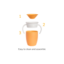 Εκπαιδευτικό Κύπελλο με λαβές Miracle 360 Trainer Cup Orange Munchkin 207ml Εκπαιδευτικό Κύπελλο με λαβές Miracle 360 Trainer Cup Orange Munchkin 207ml