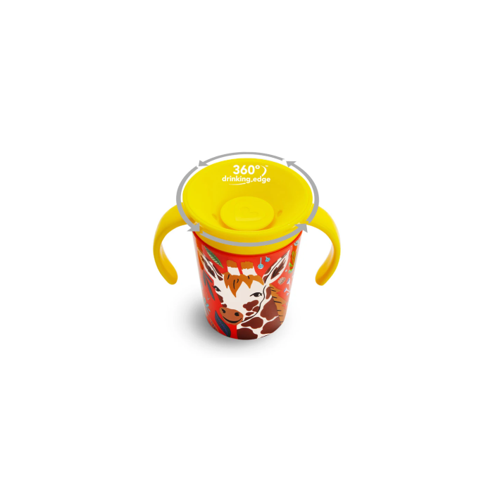 Εκπαιδευτικό Ποτηράκι που δεν Στάζει 177ml Giraffe Munchkin Miracle Trainer 360° Εκπαιδευτικό Ποτηράκι που δεν Στάζει 177ml Giraffe Munchkin Miracle Trainer 360°