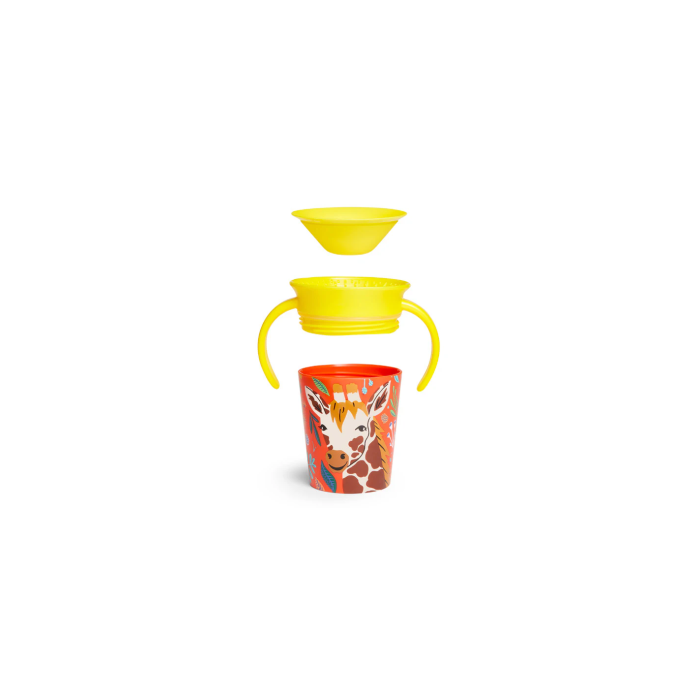 Εκπαιδευτικό Ποτηράκι που δεν Στάζει 177ml Giraffe Munchkin Miracle Trainer 360° Εκπαιδευτικό Ποτηράκι που δεν Στάζει 177ml Giraffe Munchkin Miracle Trainer 360°