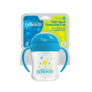 Εκπαιδευτικό Κύπελλο με Καπάκι & Λαβές Μπλε Αστεράκια 180ml 6m+ Dr. Brown's