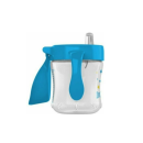 Εκπαιδευτικό Κύπελλο με Καπάκι & Λαβές Μπλε Αστεράκια 180ml 6m+ Dr. Brown's