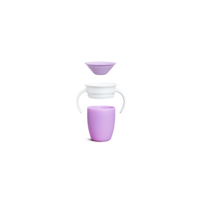 Εκπαιδευτικό Κύπελλο με λαβές Miracle 360 Trainer Cup Μωβ Munchkin 207ml