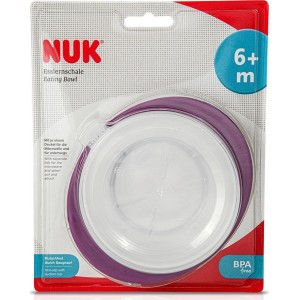 Εκπαιδευτικό Μπώλ Φαγητού Με Καπάκι Μώβ 6m+ 1τμχ Nuk Εκπαιδευτικό Μπώλ Φαγητού Με Καπάκι Μώβ 6m+ 1τμχ Nuk