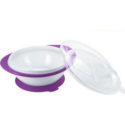 Εκπαιδευτικό Μπώλ Φαγητού Με Καπάκι Μώβ 6m+ 1τμχ Nuk Εκπαιδευτικό Μπώλ Φαγητού Με Καπάκι Μώβ 6m+ 1τμχ Nuk