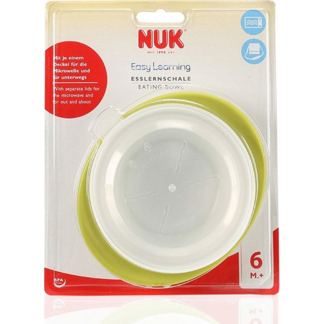 Εκπαιδευτικό Μπώλ Φαγητού Με Καπάκι Πράσινο 6m+ 1τμχ Nuk Εκπαιδευτικό Μπώλ Φαγητού Με Καπάκι Πράσινο 6m+ 1τμχ Nuk