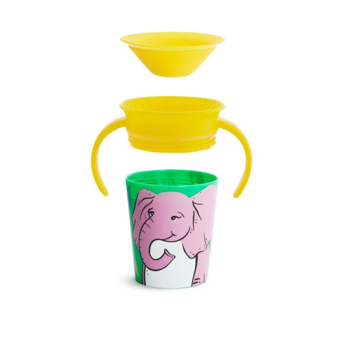 Εκπαιδευτικό Ποτηράκι που δεν Στάζει 177ml Elephant Munchkin Miracle Trainer 360° Εκπαιδευτικό Ποτηράκι που δεν Στάζει 177ml Elephant Munchkin Miracle Trainer 360°