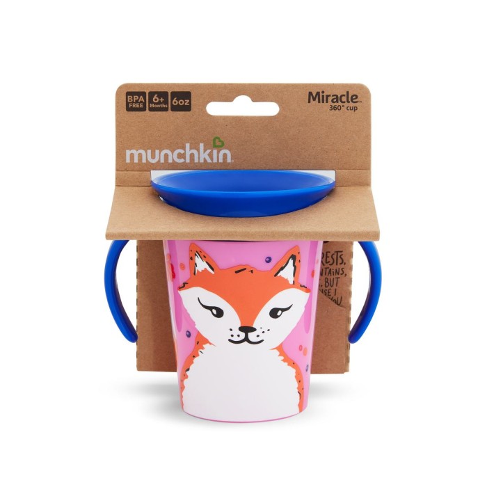 Εκπαιδευτικό Ποτηράκι που δεν στάζει Fox Munchkin Miracle Deco Trainer 360° Εκπαιδευτικό Ποτηράκι που δεν στάζει Fox Munchkin Miracle Deco Trainer 360°