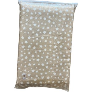 Εμπριμέ Πάντα Μπεζ Με Λευκά Αστέρια Baby Star