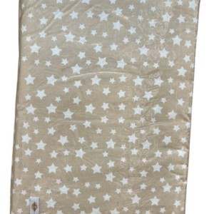 Εμπριμέ Πάντα Μπεζ Με Λευκά Αστέρια Baby Star