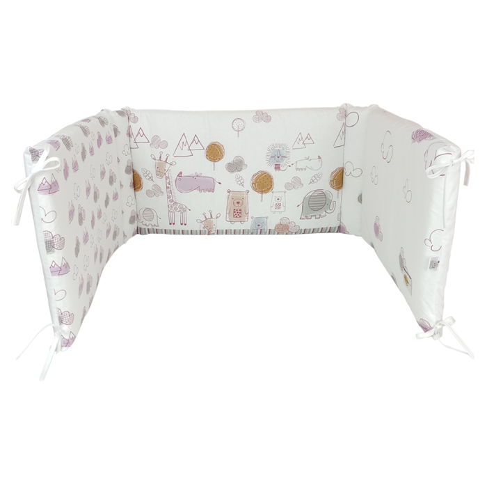 Εμπριμέ Πάντα Ζωάκια Λιλά Baby Star Εμπριμέ Πάντα Ζωάκια Λιλά Baby Star