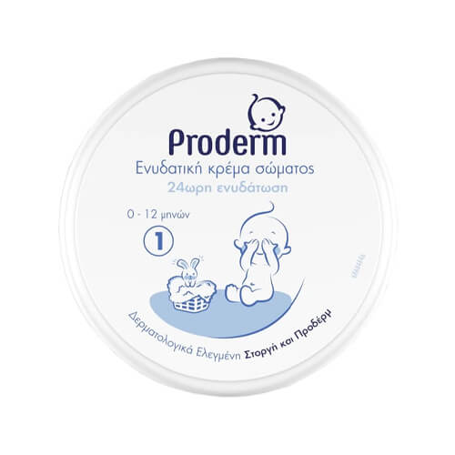 Ενυδατική Κρέμα Σώματός 200ml 0-12 μηνών Proderm