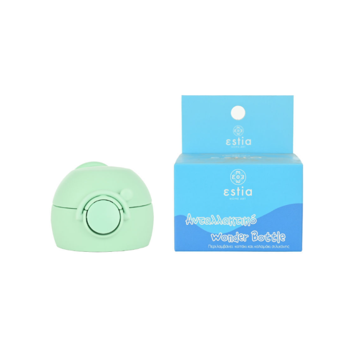 Estia Ανταλλακτικό Καπάκι - Καλαμάκι Για Παιδικό Θερμό 350ml Feline Foliage