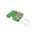 Estia Παιδικό Φαγητοδοχείο Με 2 Ανοξείδωτες Θήκες Save The Aegean 900ml Jungle Kick