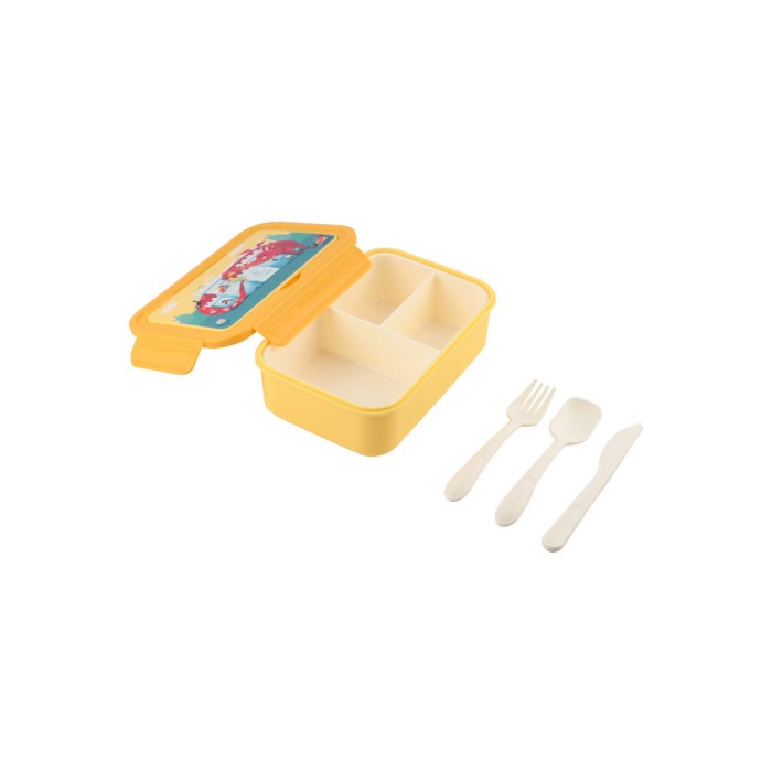 Estia Παιδικό Φαγητοδοχείο Με 3 Θήκες Save The Aegean 1400ml Fortress Dragon