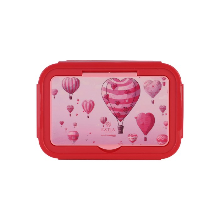 Estia Παιδικό Φαγητοδοχείο Με 3 Θήκες Save The Aegean 1400ml Love Ascend