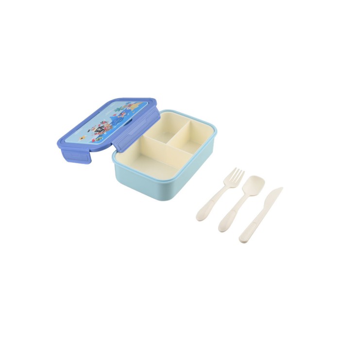 Estia Παιδικό Φαγητοδοχείο Με 3 Θήκες Save The Aegean 1400ml Treasure Quest