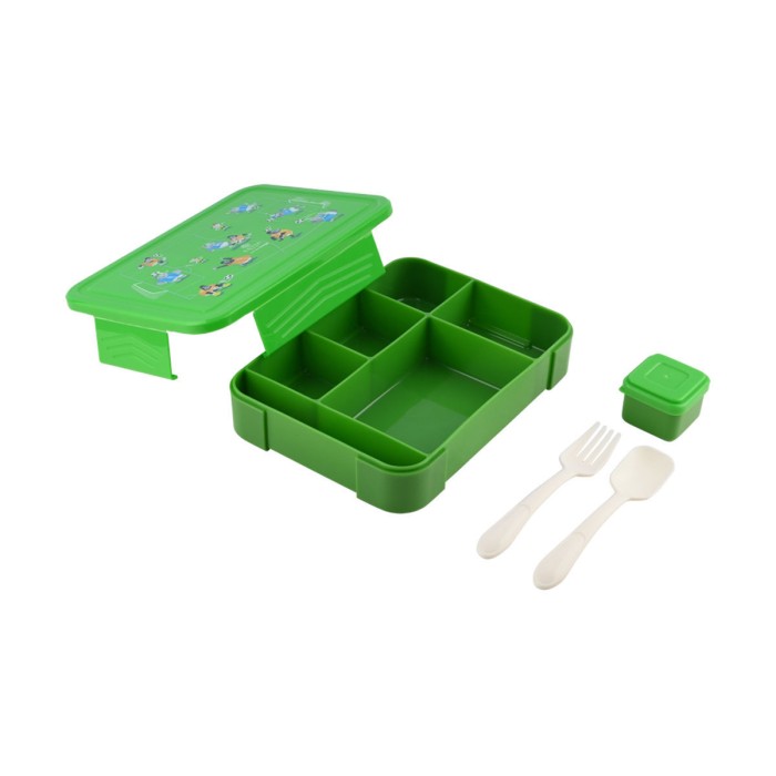 Estia Παιδικό Φαγητοδοχείο Με 5 Θήκες Save The Aegean 1330ml Jungle Kick