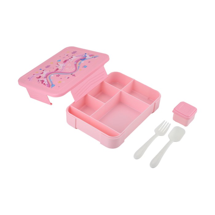 Estia Παιδικό Φαγητοδοχείο Με 5 Θήκες Save The Aegean 1330ml Rainbow Dreams